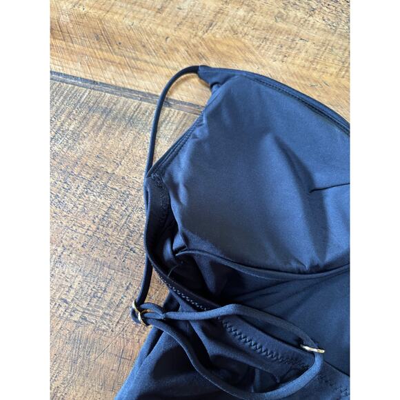 Womens Trina Turk Black Getaway High‎ Leg Maillot One Piece Bathing Suit Size 4 - Picture 7 of 9